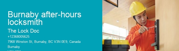 Burnaby after-hours locksmith