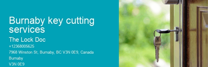 Burnaby key cutting services