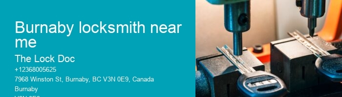 Burnaby locksmith near me
