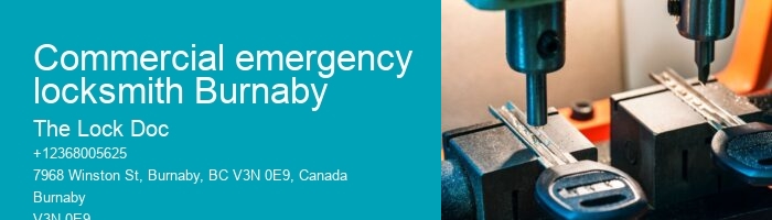 Commercial emergency locksmith Burnaby