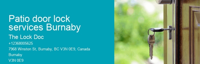 Patio door lock services Burnaby
