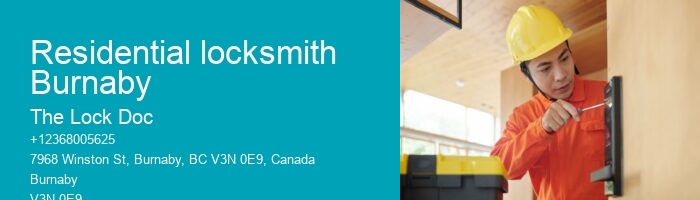 Residential locksmith Burnaby