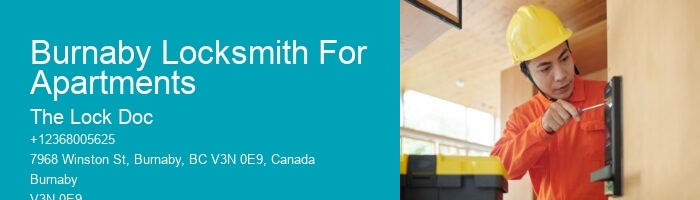 Burnaby Locksmith For Apartments
