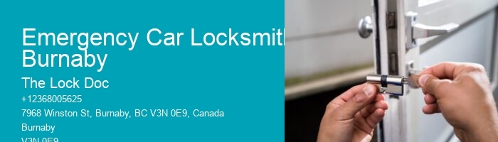 Emergency Car Locksmith Burnaby