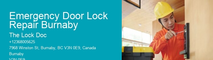 Emergency Door Lock Repair Burnaby