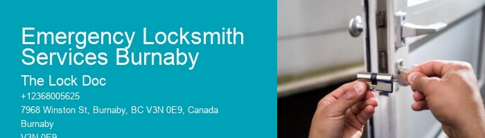 Emergency Locksmith Services Burnaby