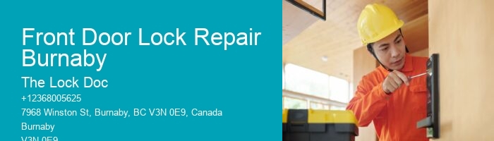 Front Door Lock Repair Burnaby