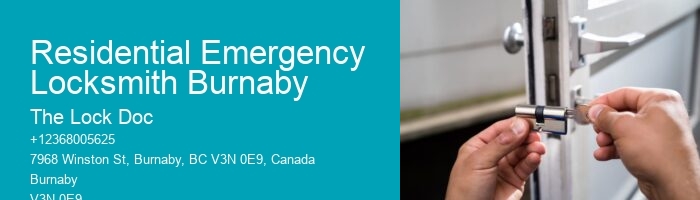 Residential Emergency Locksmith Burnaby