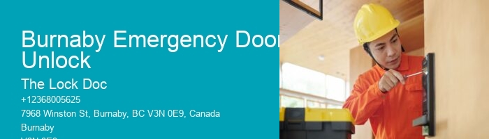 Burnaby Emergency Door Unlock