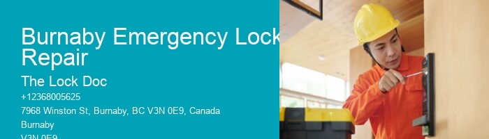 Burnaby Emergency Lock Repair