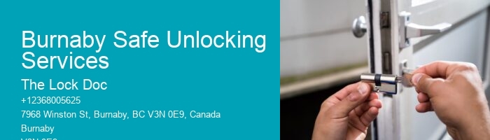 Burnaby Safe Unlocking Services