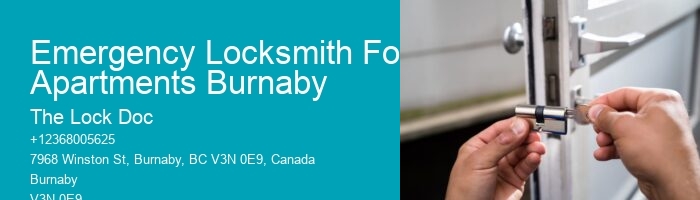 Emergency Locksmith For Apartments Burnaby