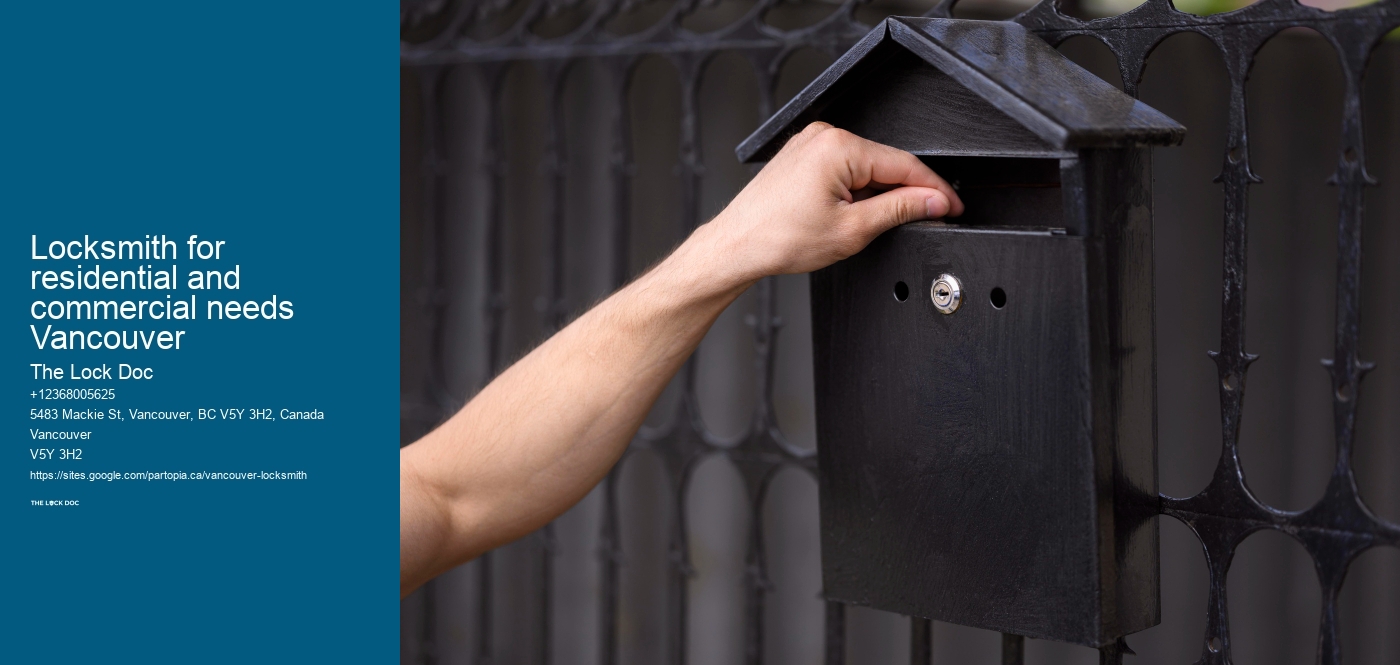 Locksmith for residential and commercial needs Vancouver