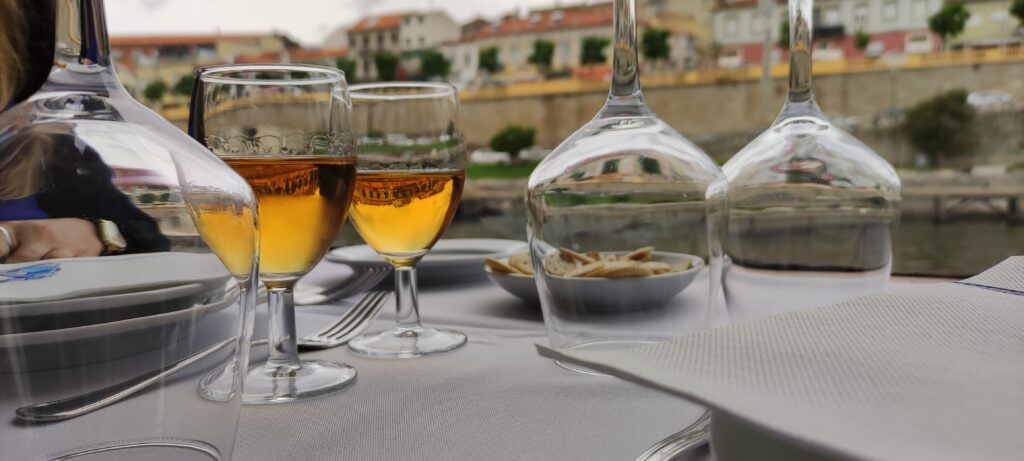 Port wine served in the cruize wine tourism experience