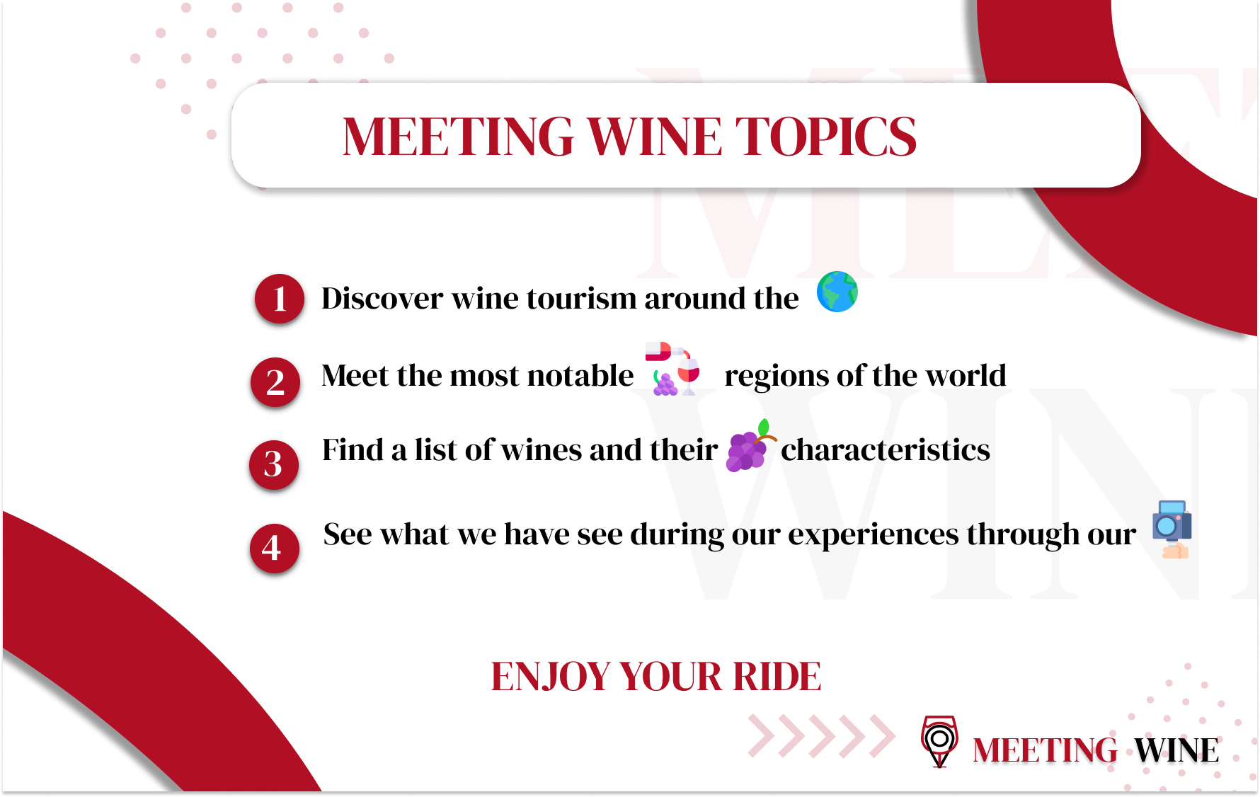 Wine Tourism blog content