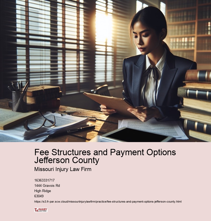 Fee Structures and Payment Options Jefferson County