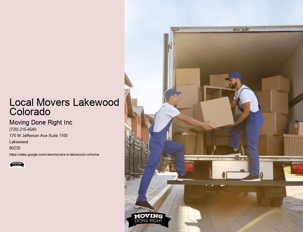 Local Movers Lakewood Colorado