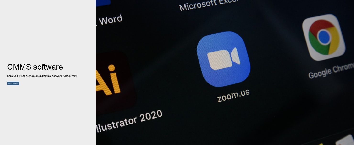 CMMS software  CMMS software
