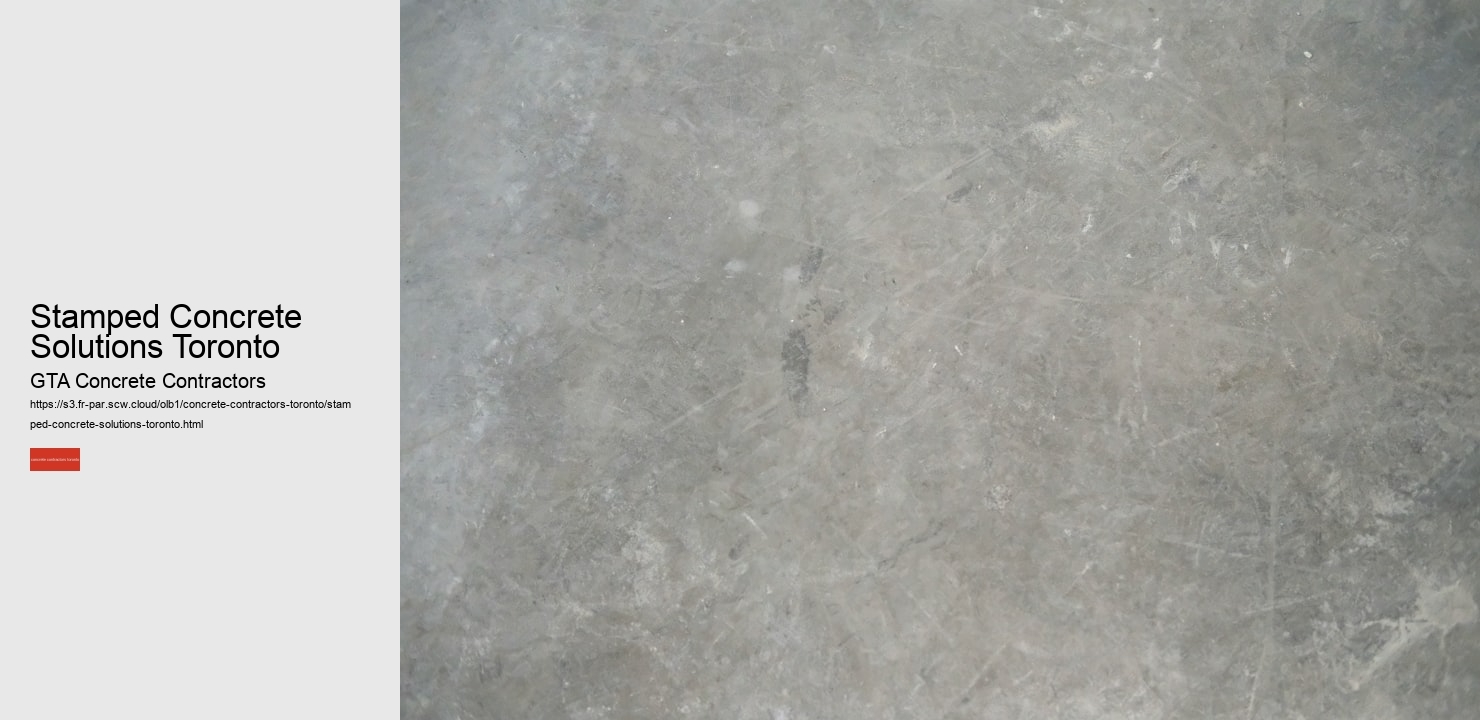 Stamped Concrete Solutions Toronto