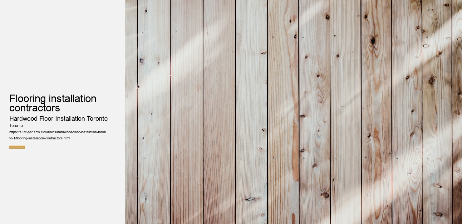 Flooring companies Toronto