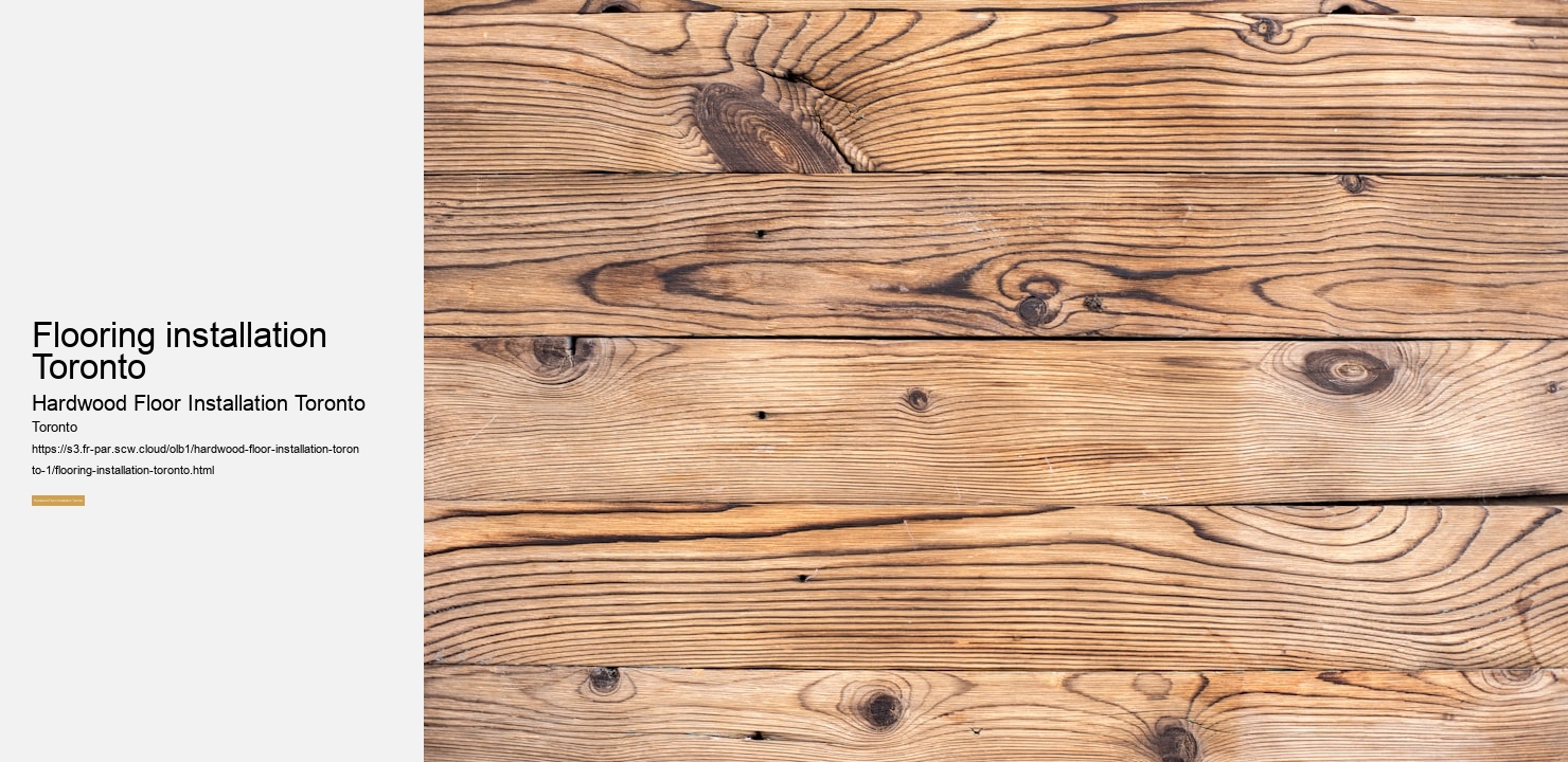 Flooring installation Toronto