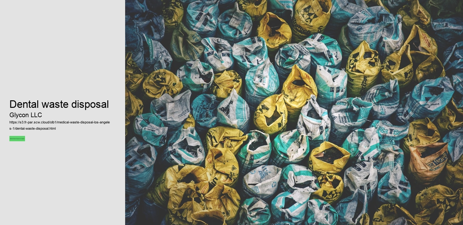 Dental waste disposal