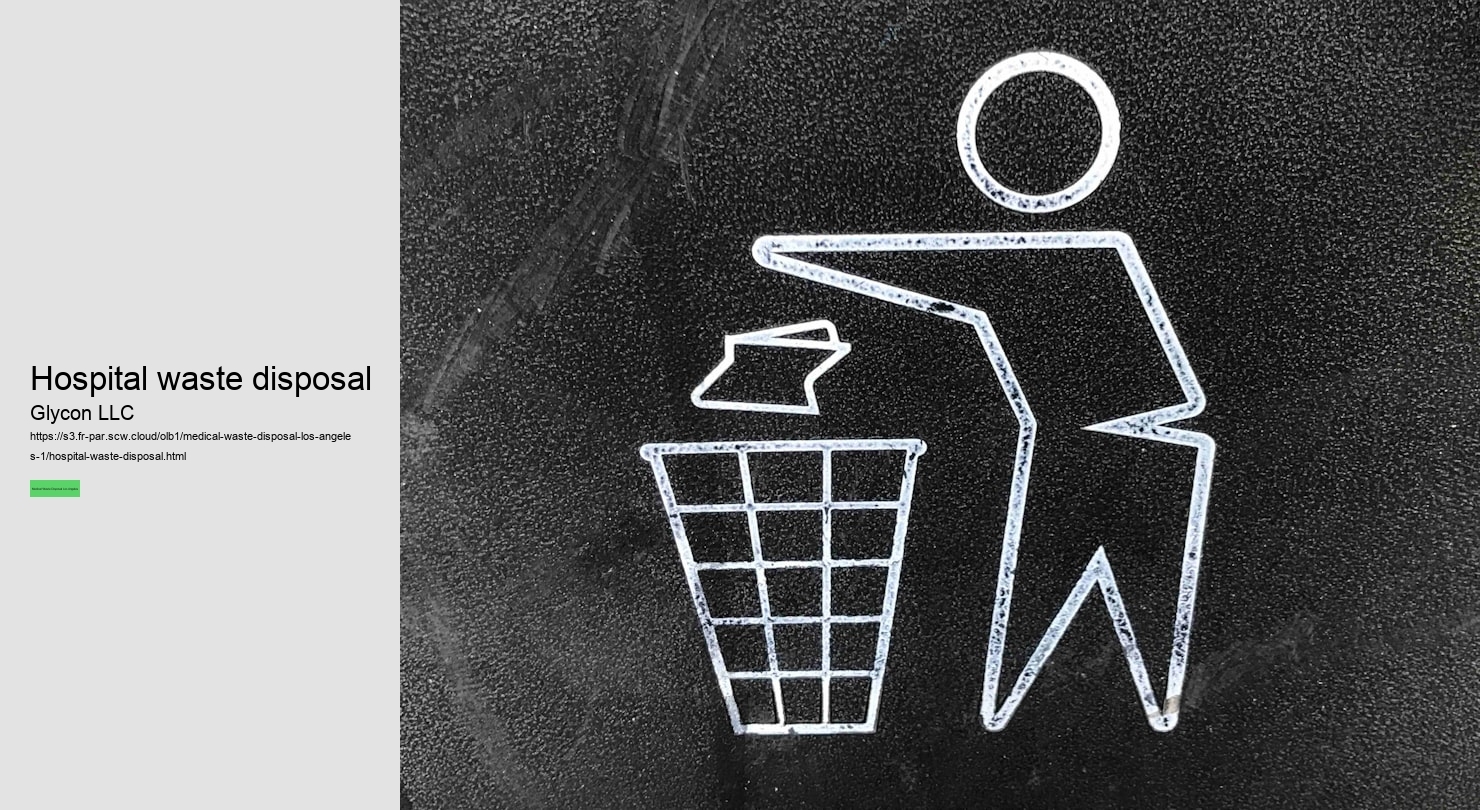 Hospital waste disposal