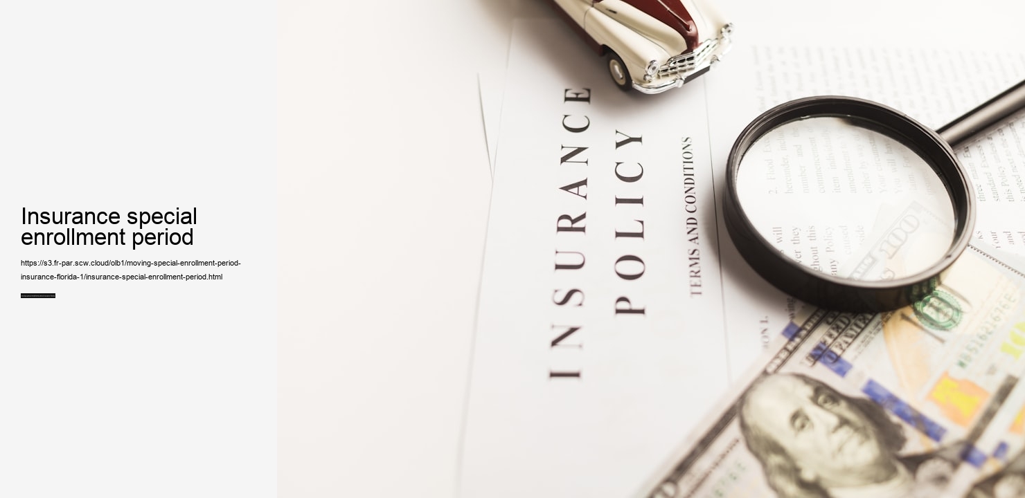 insurance special enrollment period