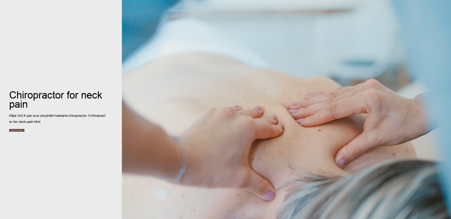 Chiropractor for neck pain