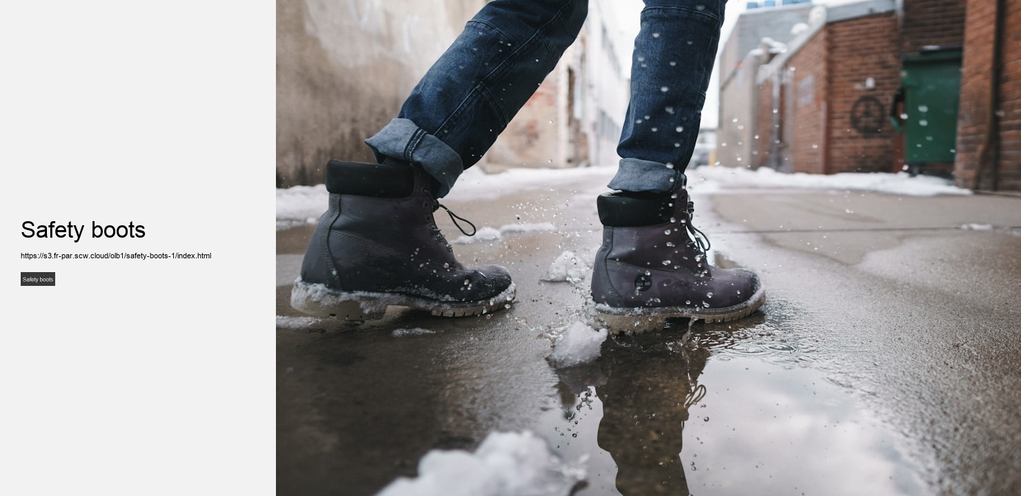 Safety boots