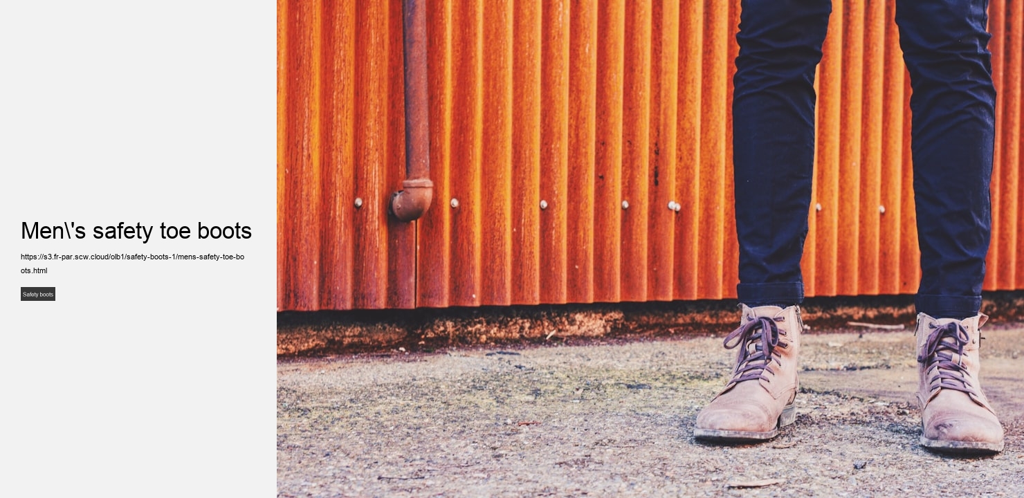 men's safety toe boots