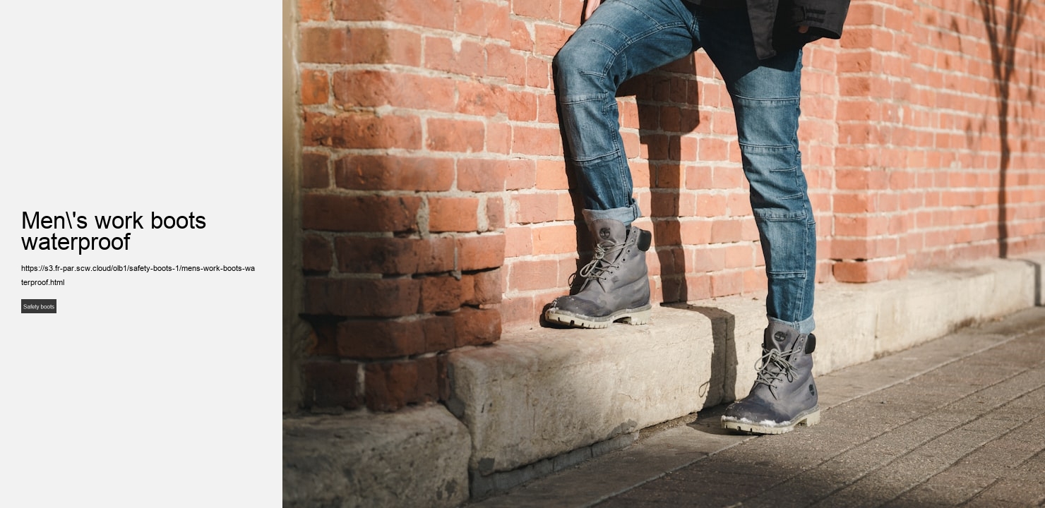 men's work boots waterproof