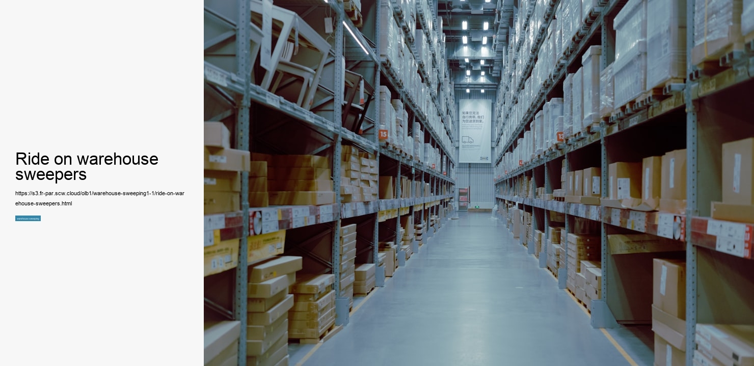 ride on warehouse sweepers