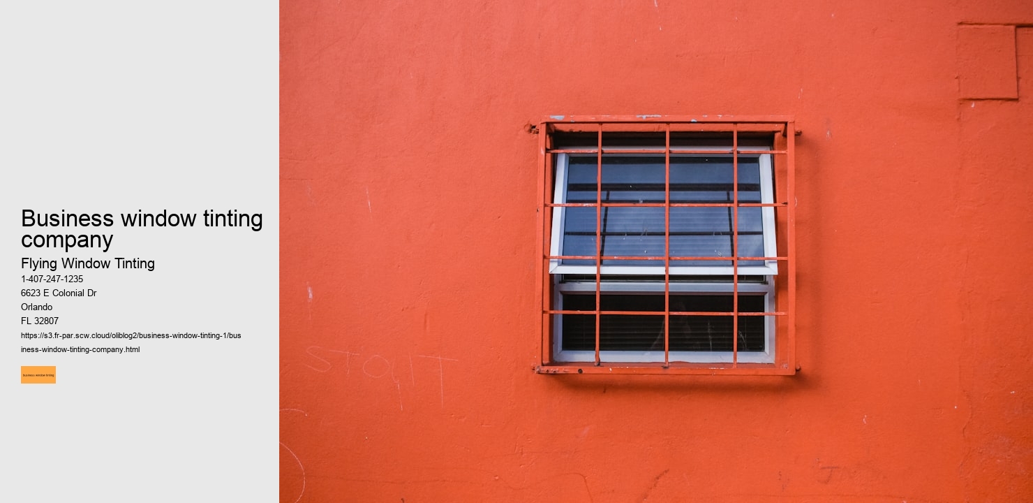 business window tinting company