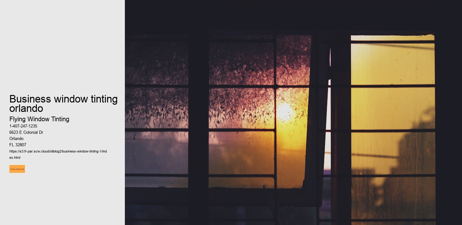 business window tinting orlando