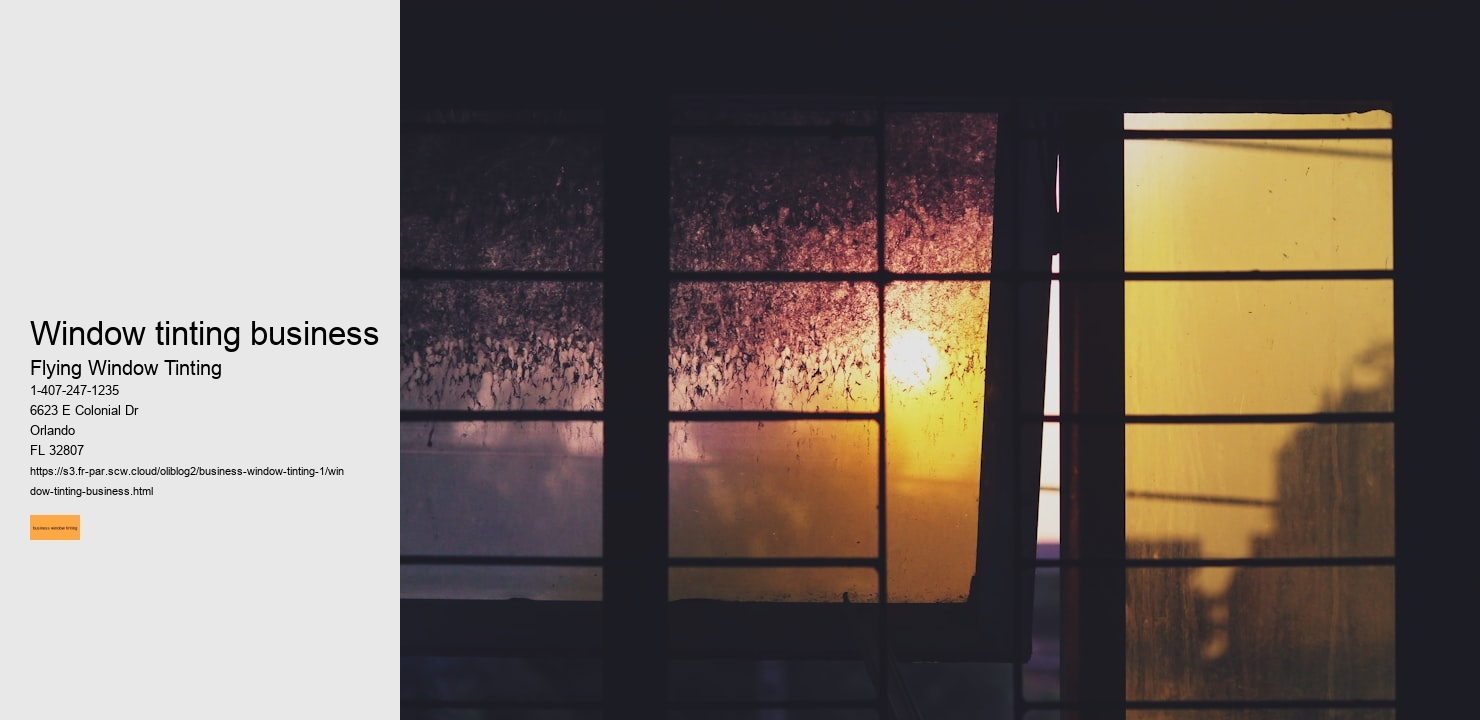 window tinting business