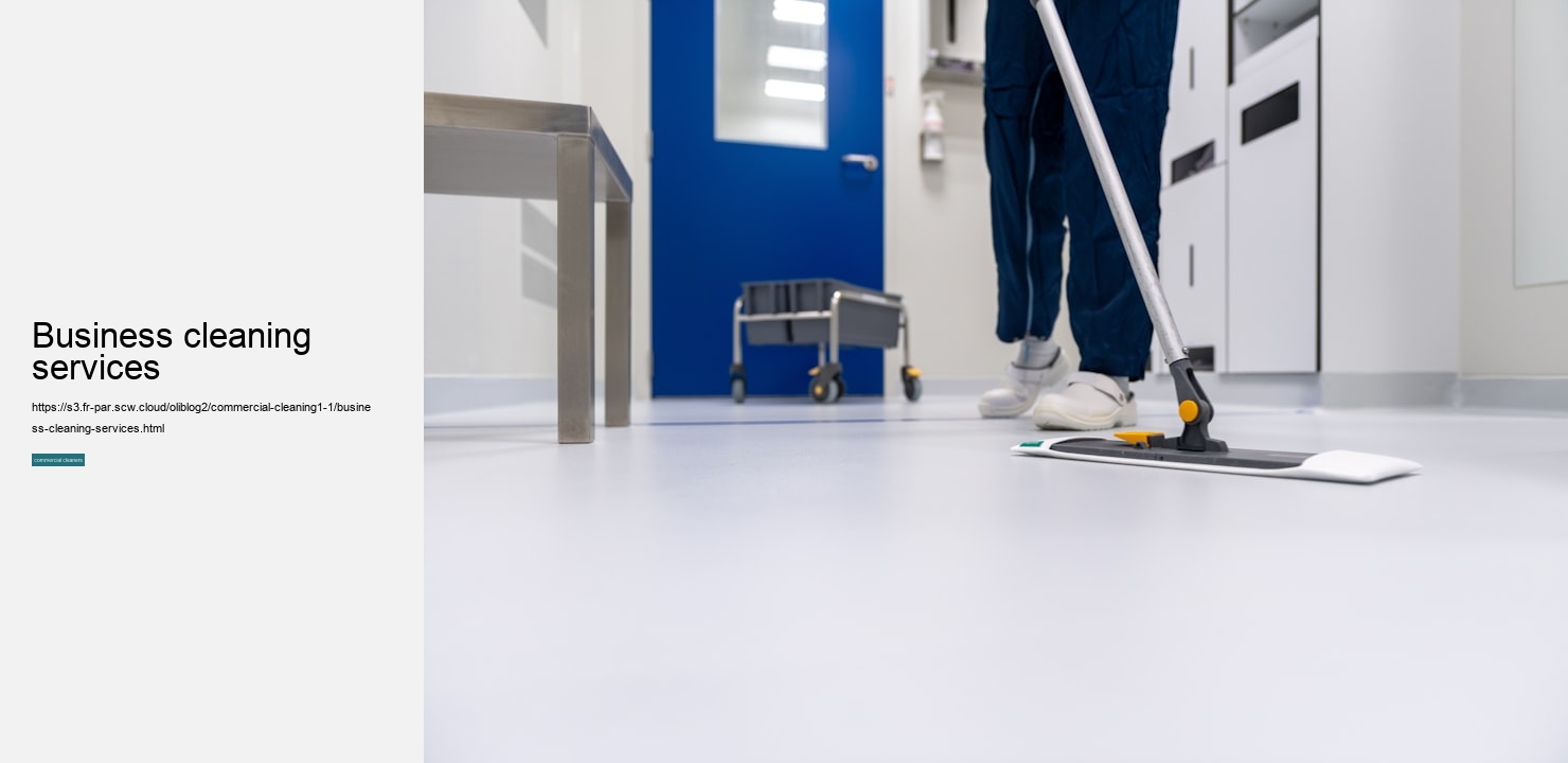 business cleaning services