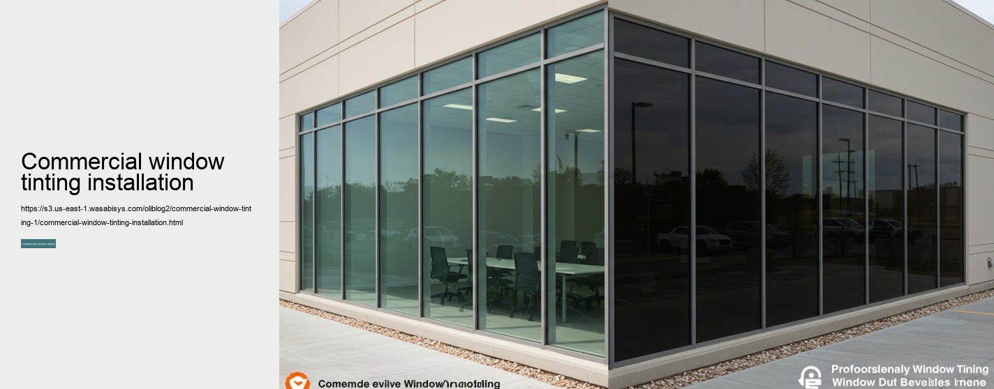 commercial window tinting installation