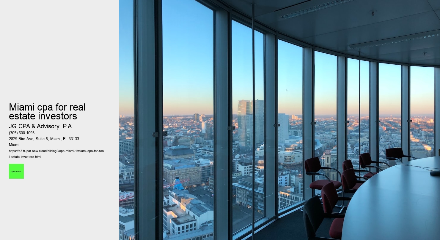 miami cpa for real estate investors