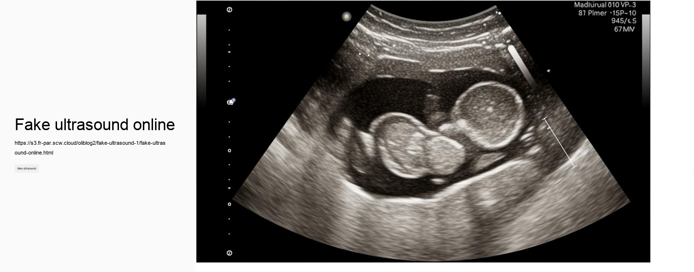 fake ultrasound online