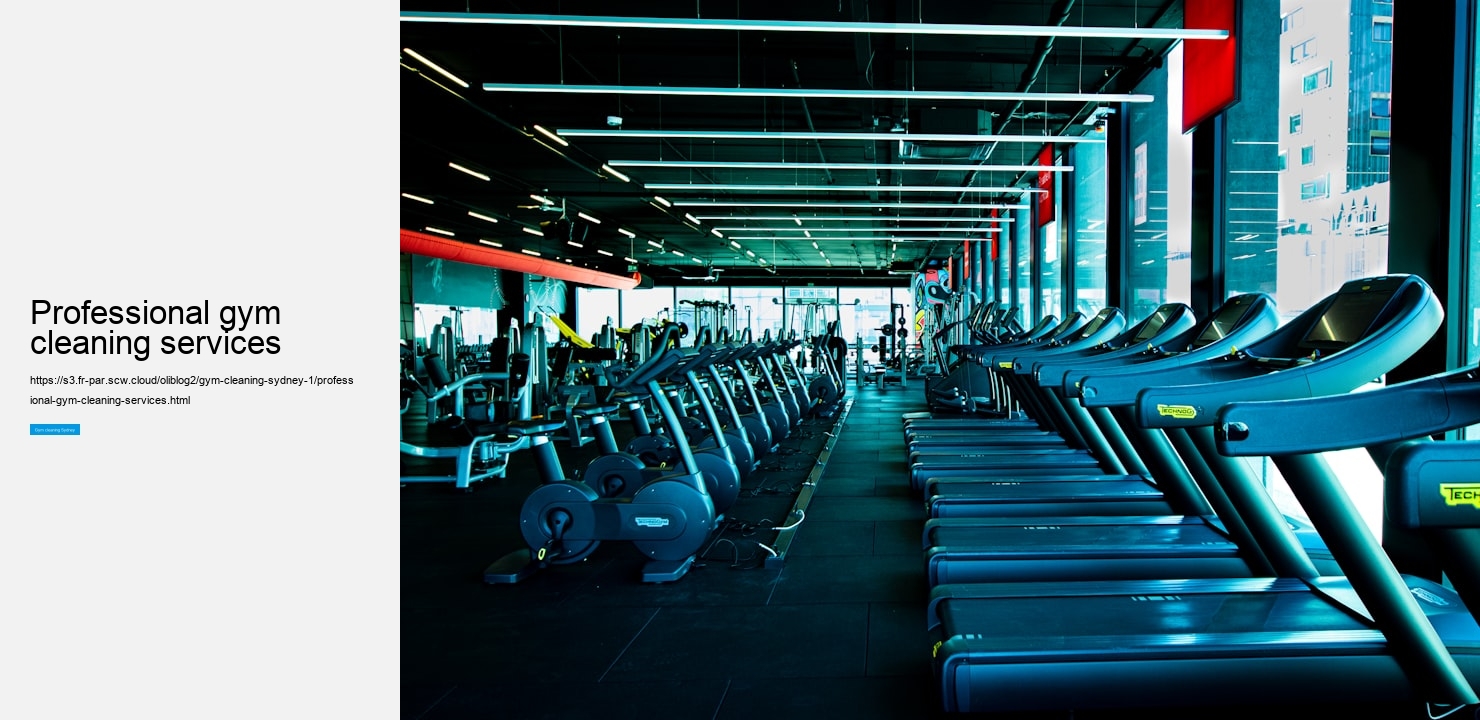 professional gym cleaning services