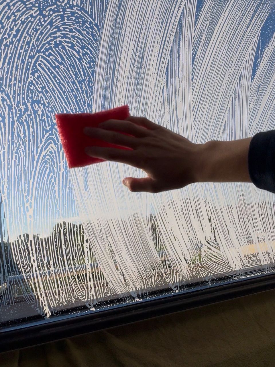 Nettoyage d'un velux recto verso