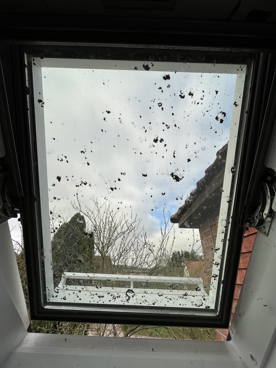 Avant nettoyage professionnel de vélux à Givenchy le Noble par Optipropre