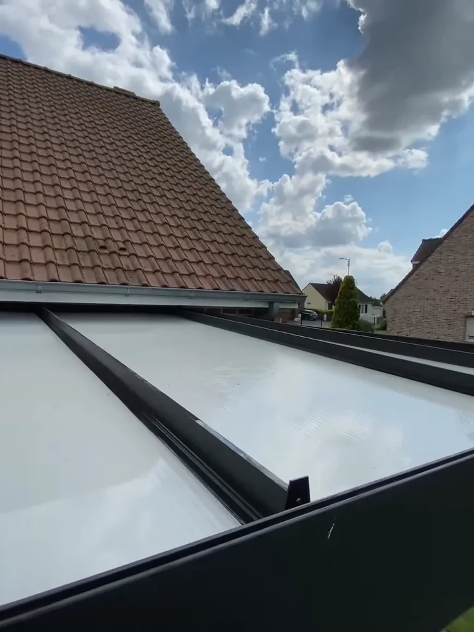 Après notre intervention sur toiture de véranda à Bénifontaine avec matériel profesionnel - Optipropre