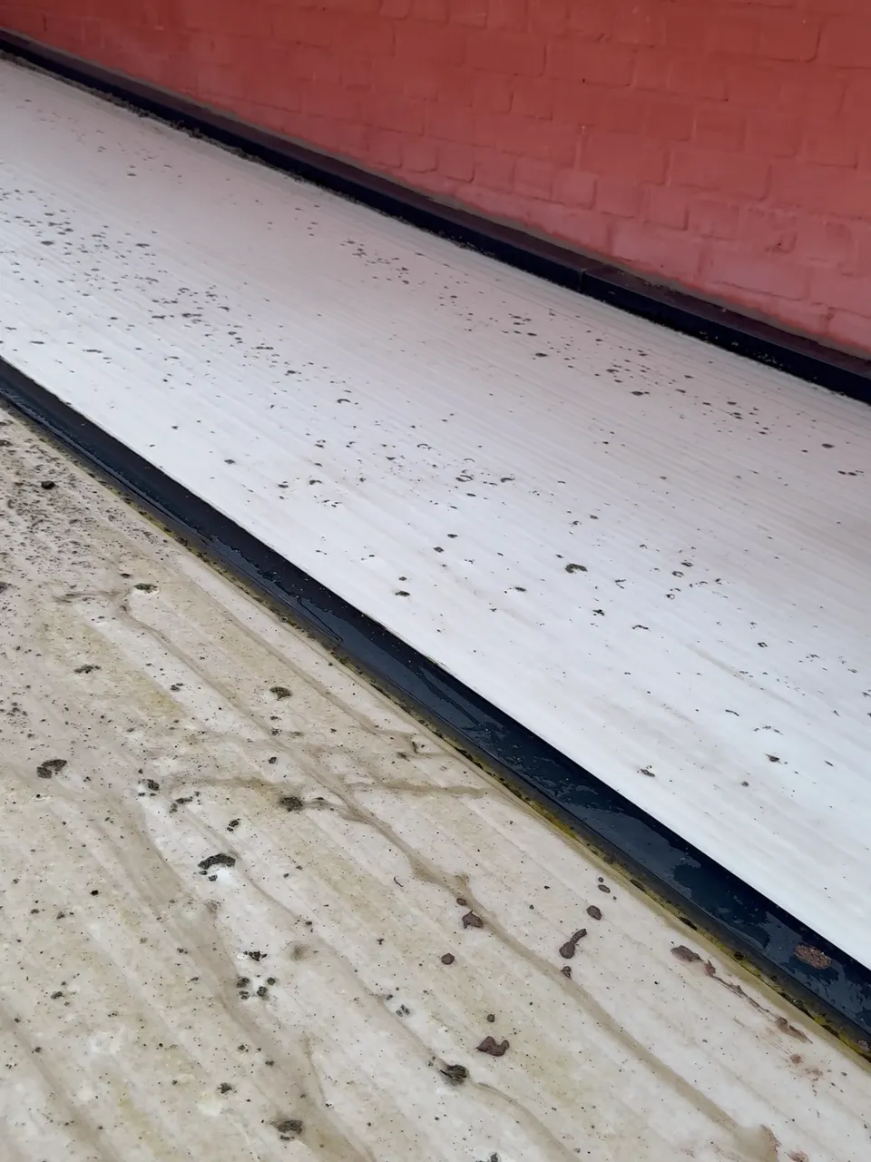 Résultat sur un nettoyage professionnel de toiture vitrée de véranda à Ecurie - Réalisation Optipropre - Pas de Calais