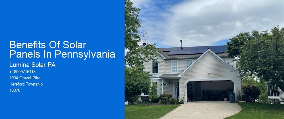 Benefits Of Solar Panels In Pennsylvania