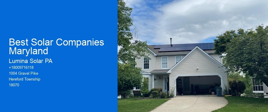 Best Solar Companies Maryland