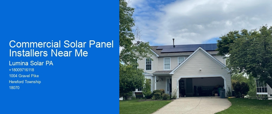 Commercial Solar Panel Installers Near Me