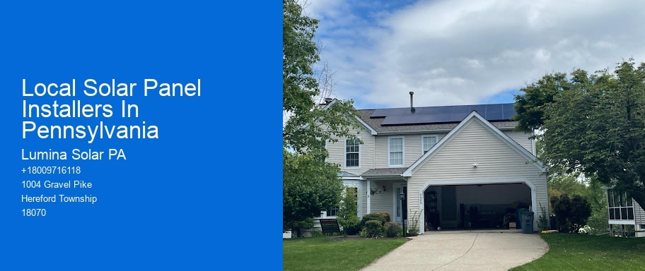 Local Solar Panel Installers In Pennsylvania