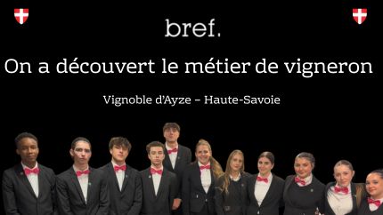 Bref, on a découvert le métier de vigneron